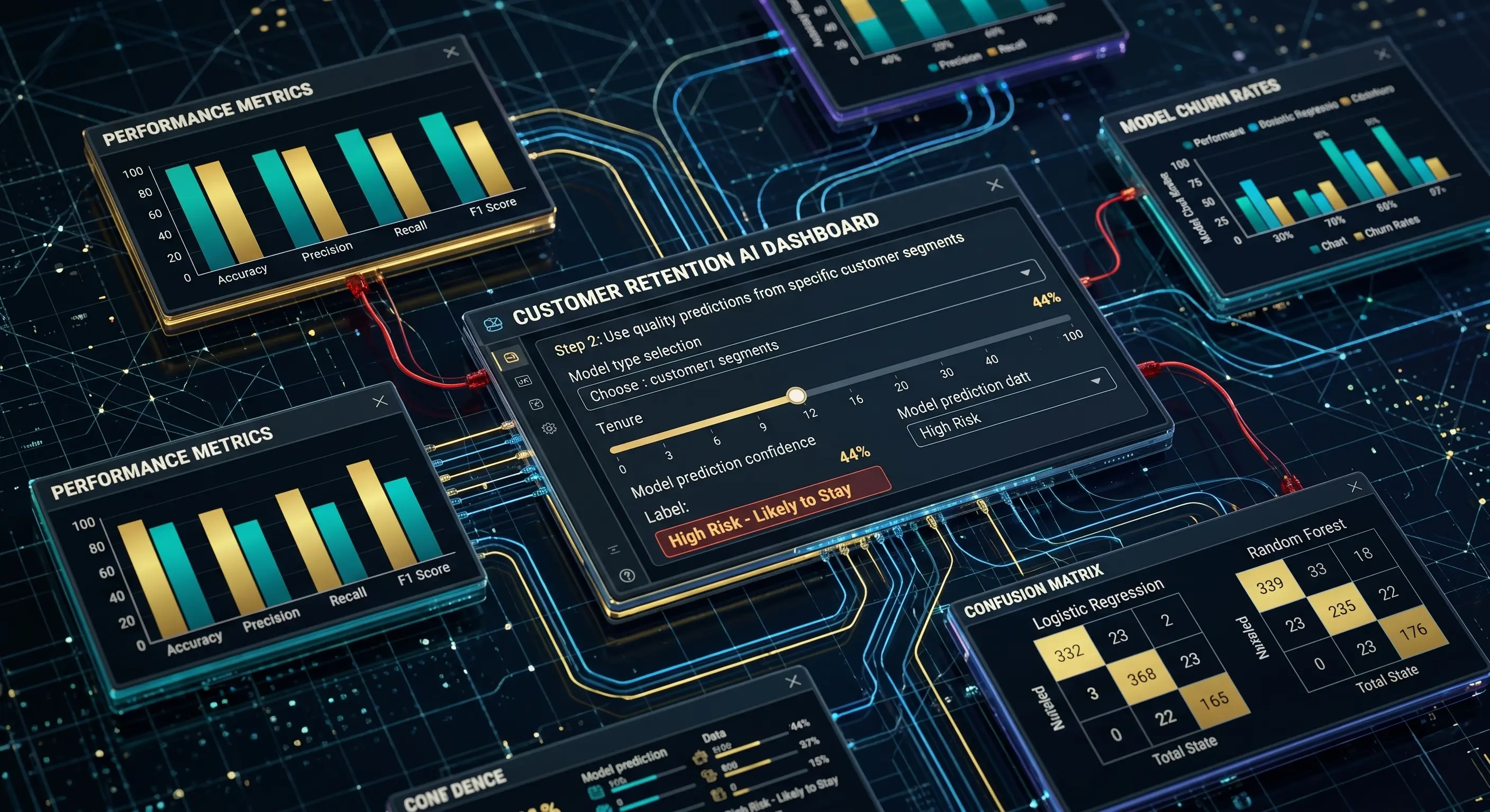 Customer Retention AI Dashboard